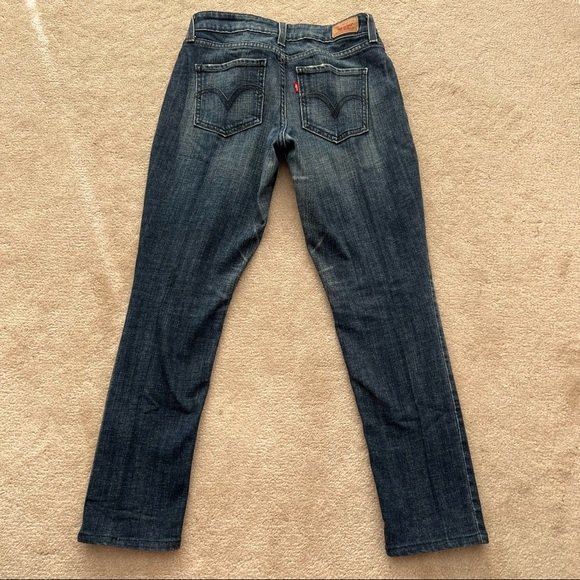 🍉 Levis Curvy Cut 528 Jeans Juniors Medium Wash - Picture 5 of 11